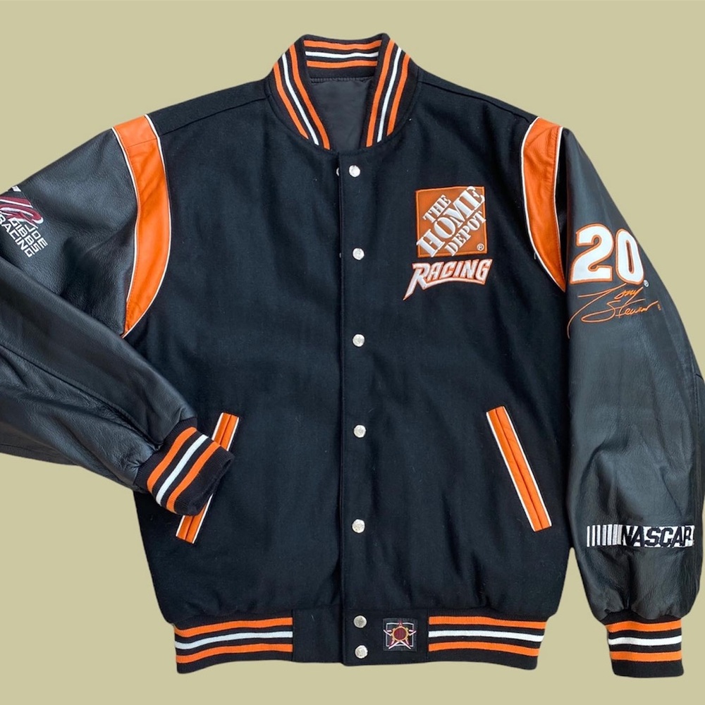 Tony Stewart (Home Depot) Nascar Leather Jacket